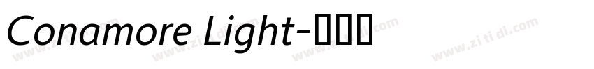 Conamore Light字体转换